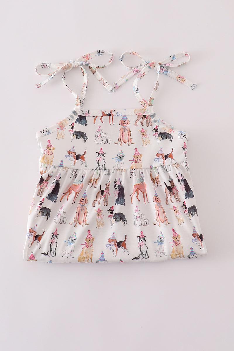 Pink party puppy print set Product Image