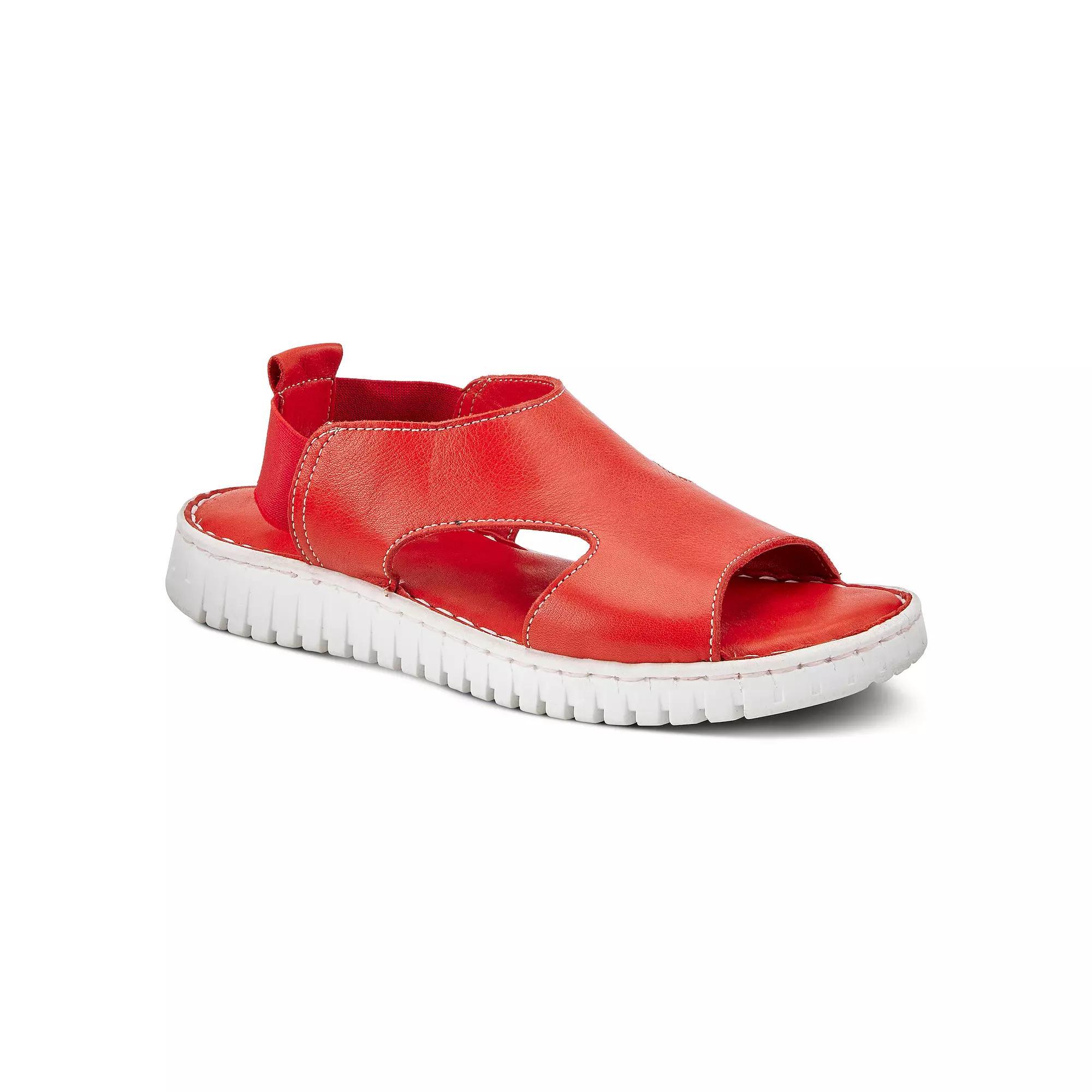 Spring Step Abadessa Women's Leather Slingback Sandals, Size: 41, Red Product Image