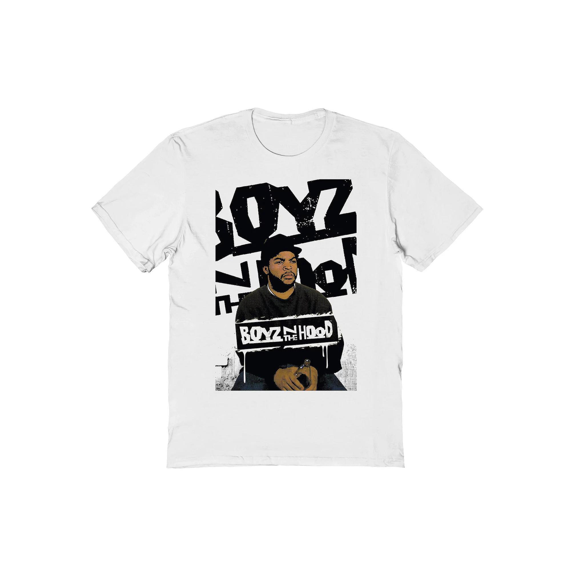 Men's Boyz N The Hood Doughboy Grunge Graphic Tee, Size: Large, White Product Image