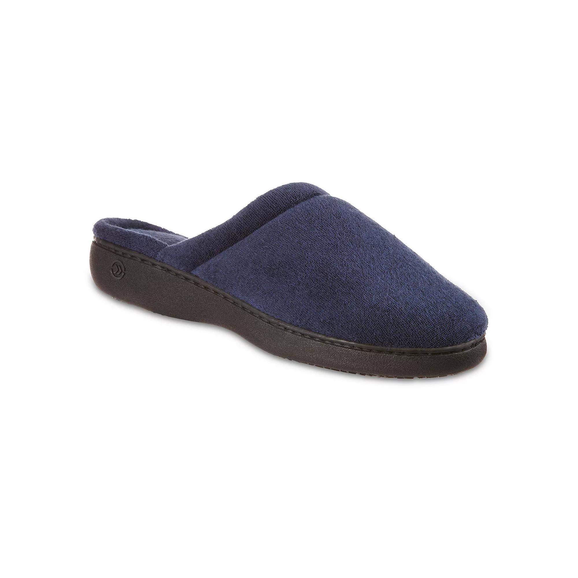 isotoner Embroidered Terry Secret Sole Women's Clog Slippers, Size: 9.5 - 10, Grey Gray Product Image