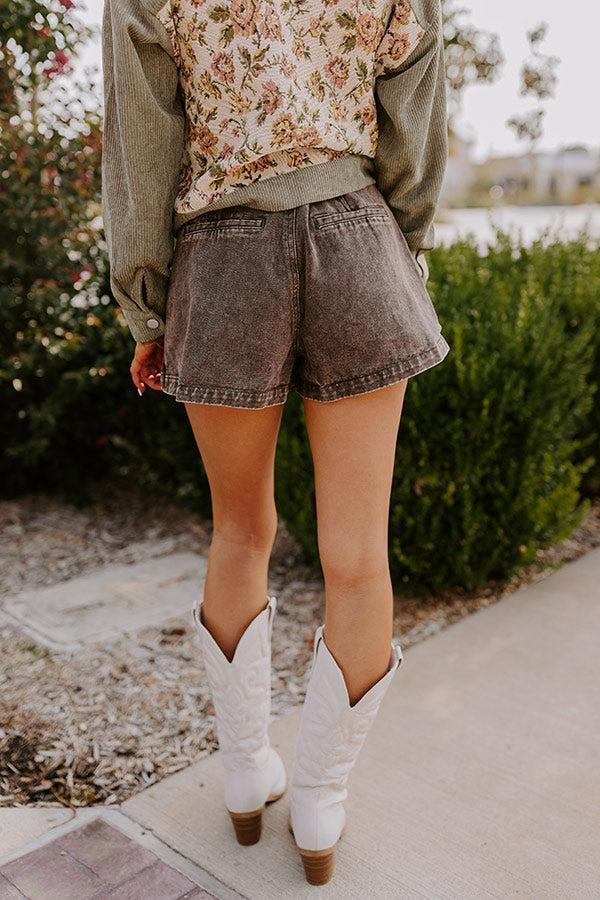 The Harper High Waist Denim Skort Product Image
