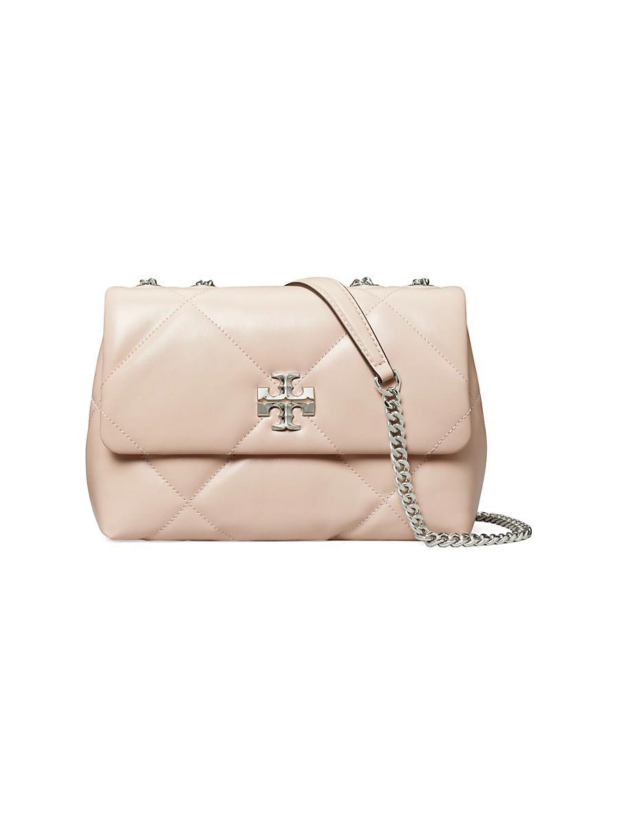 Womens Small Kira Diamond Leather Shoulder Bag Product Image