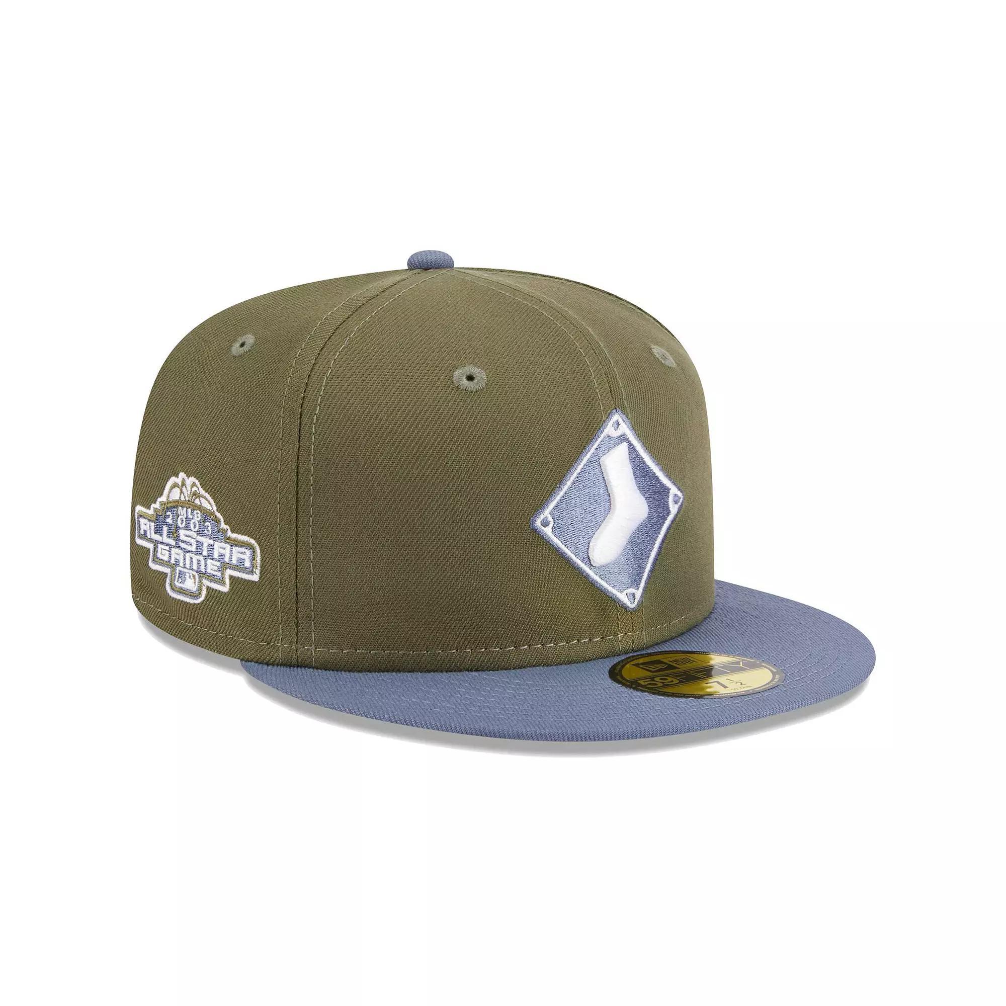 Men's New Era Olive/Blue Chicago White Sox 59FIFTY Fitted Hat, Size: 6 7/8, Team Product Image