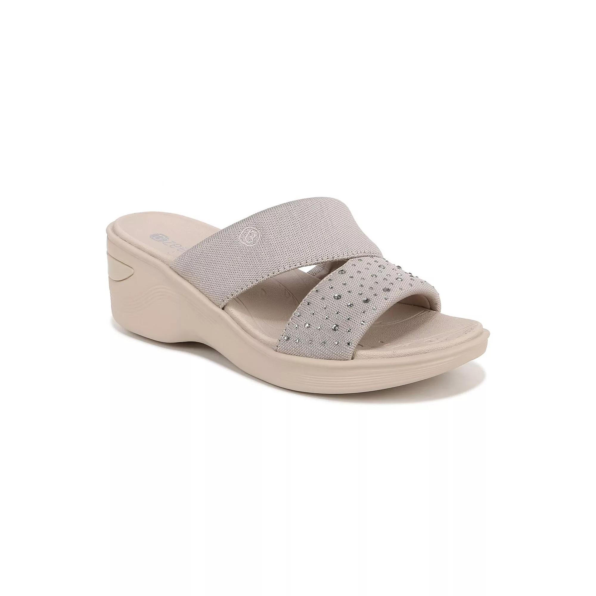 LifeStride Dynasty Bright Women's Wedge Slides, Size: 11, Simply Brown Product Image