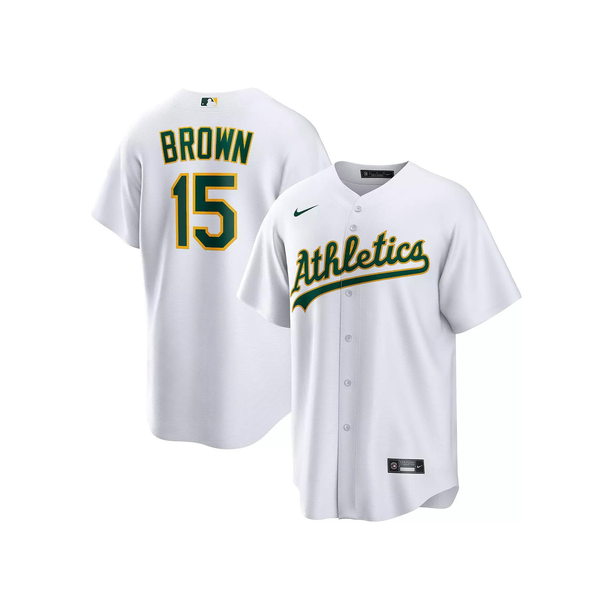 Men's Nike Seth Brown White Oakland Athletics Home Replica Jersey, Size: 2XL Product Image