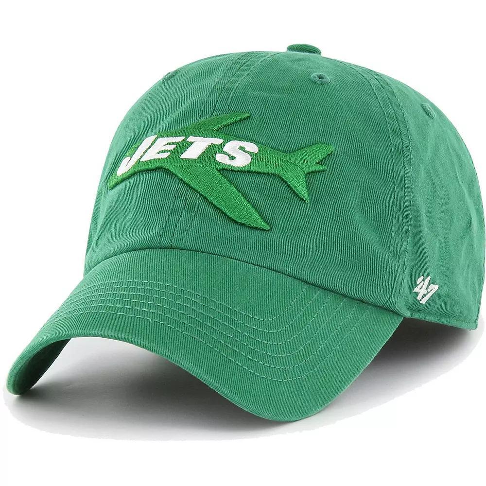 Men's '47 Kelly Green New York Jets Gridiron Classics Franchise Legacy Fitted Hat, Size: Small Product Image