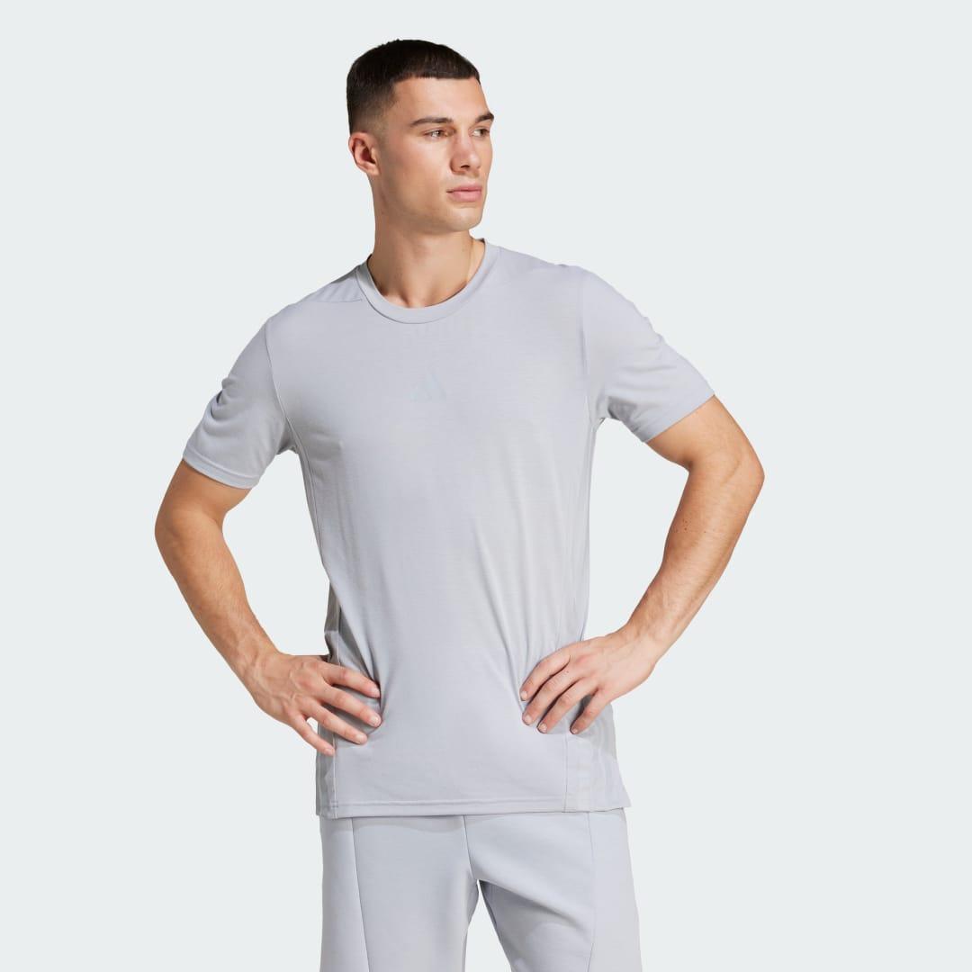 adidas Designed 4 Training 3-Stripes Tee Aurora Ink XL Mens Product Image