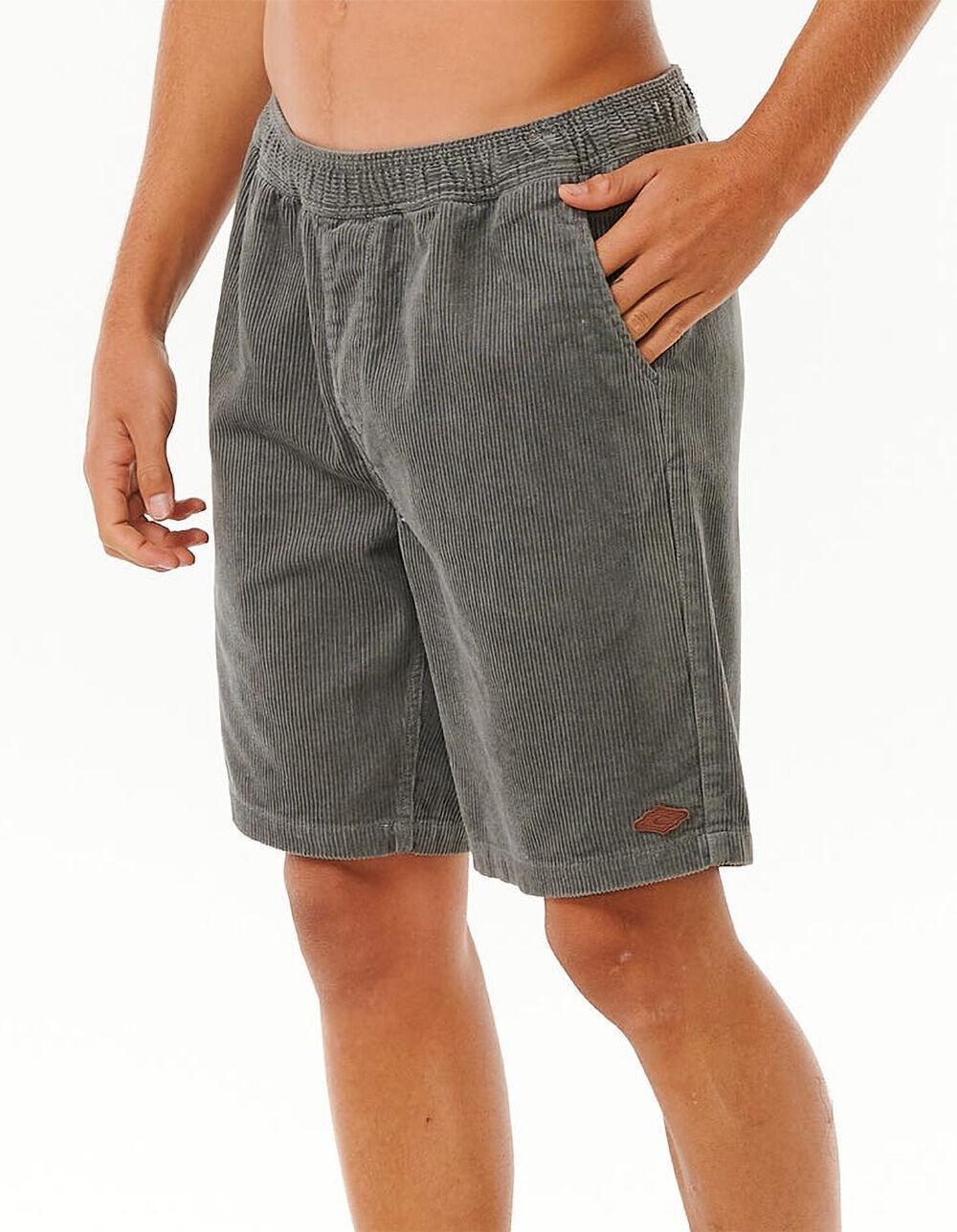 RIP CURL Classic Surf Cord Mens Volley Shorts - CHARCOAL Product Image