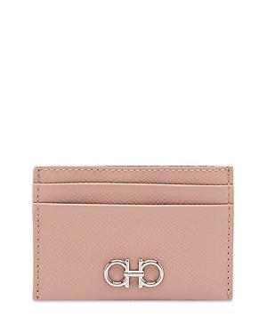 Salvatore Ferragamo Gancini Leather Card Case Product Image