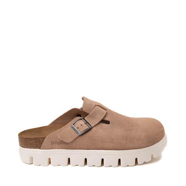 Birkenstock Womens Boston Chunky Suede Platform Clogs Product Image