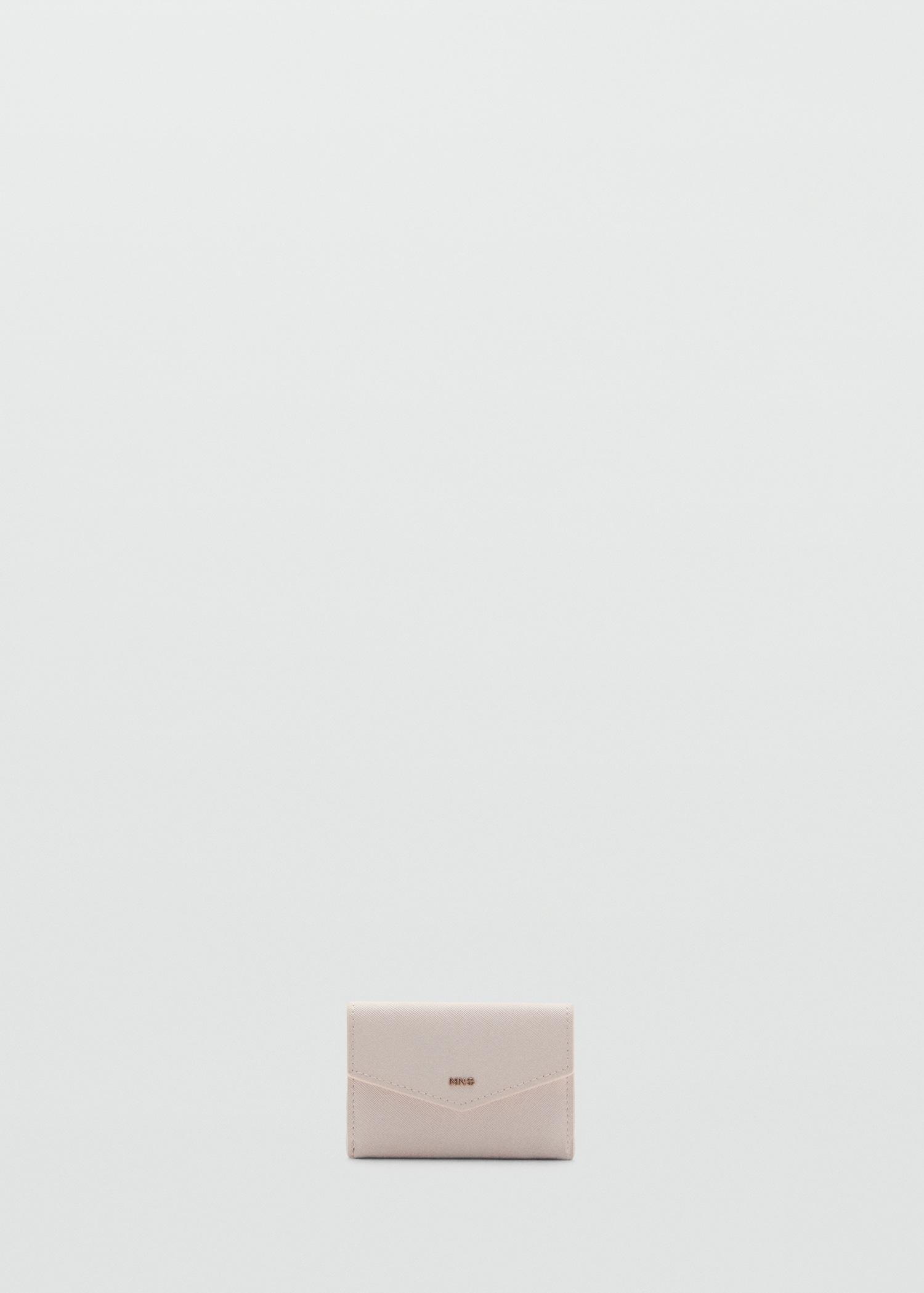 Saffiano-effect cardholder - Women | MANGO USA Product Image