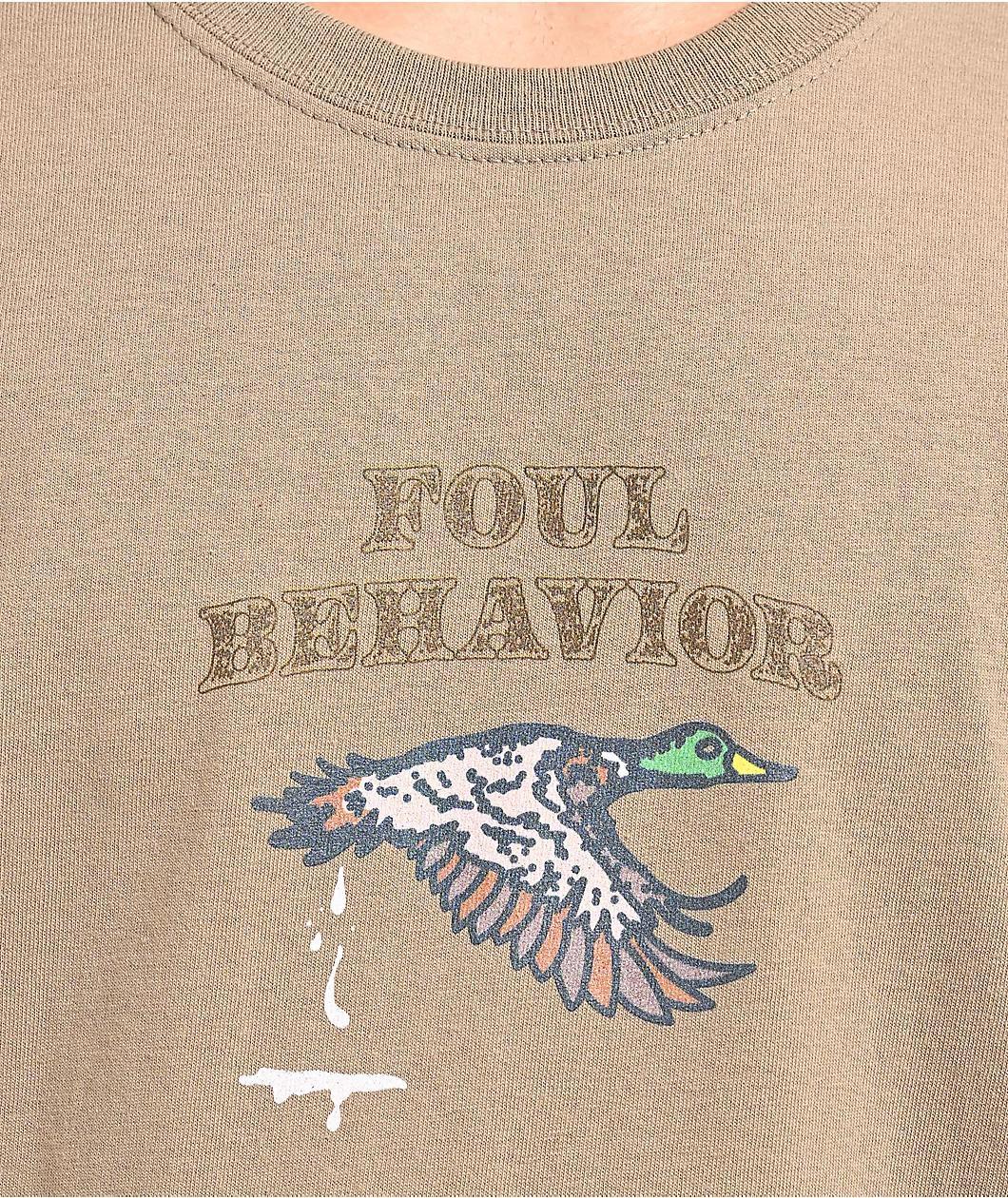 Dravus Foul Behavior Brown T-Shirt Product Image