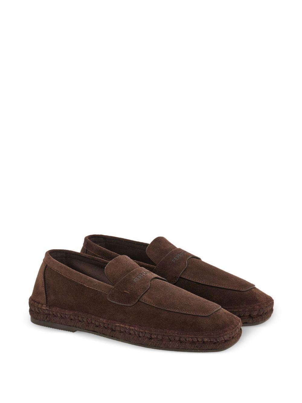 logo-embossed suede espadrilles Product Image