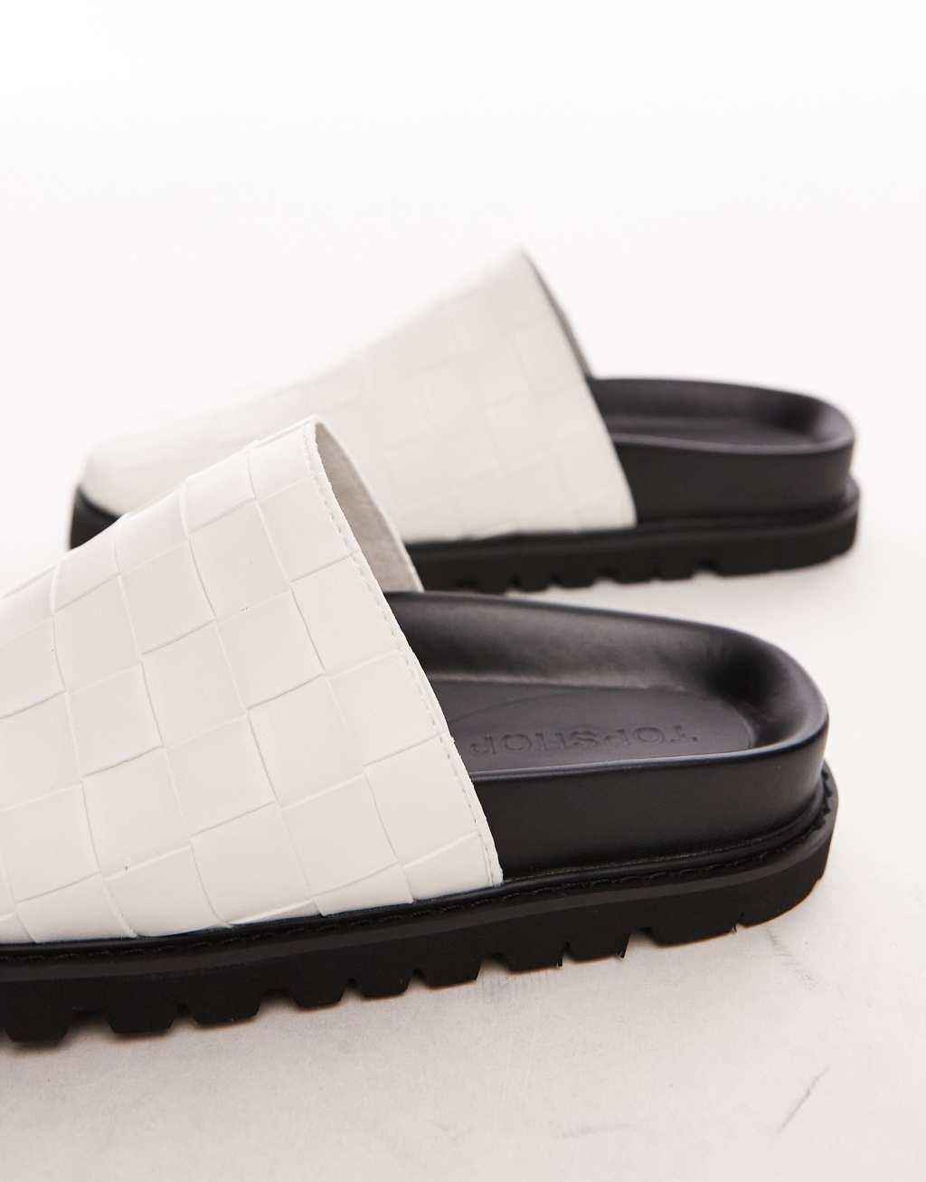 Topshop Beau woven mules Product Image