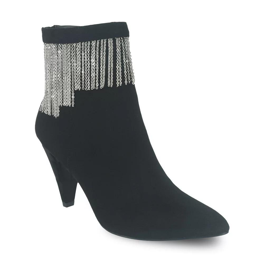 Impo Toledo II Chain Fringe Women's Ankle Boots, Size: 7.5, Black Product Image