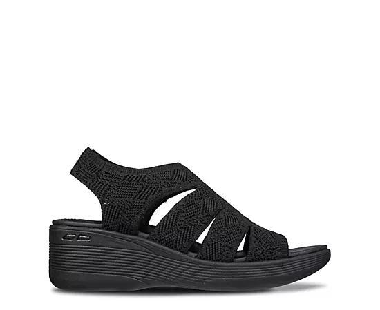 Skechers® Pier-Lite All You Women's Wedge Sandals, Size: 10, Black Product Image