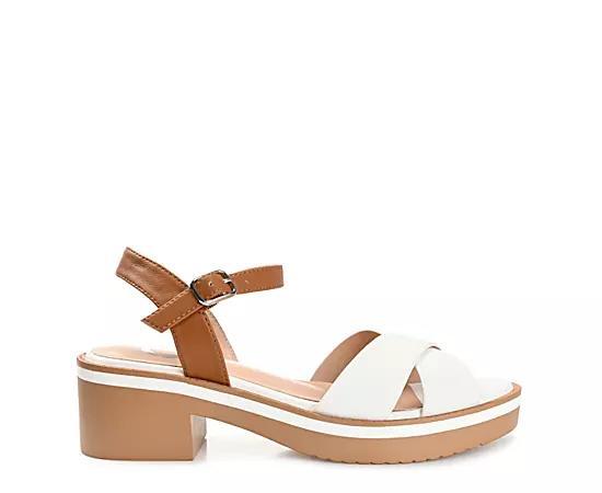 Journee Hilaree Women's Heeled Sandals, Size: 9.5, Brown Product Image