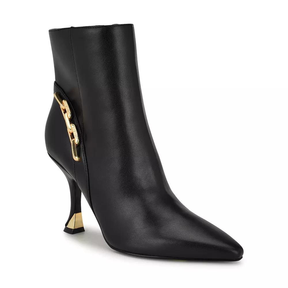 Nine West Chaine Women's Tapered Heel Dress Ankle Boots, Size: 8, Black Smo Product Image