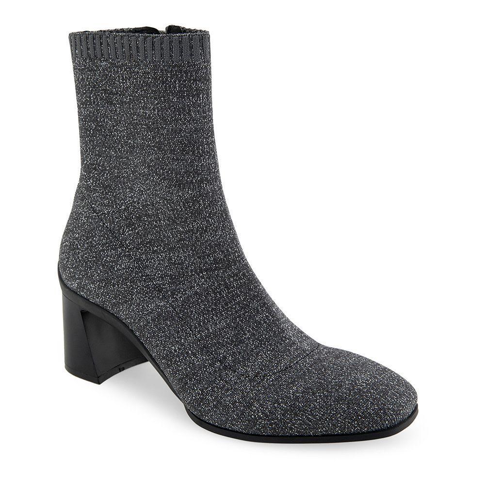 Aerosoles Cezarina Women's Stretch Knit Ankle Boots, Size: 8.5, Grey Knit Product Image