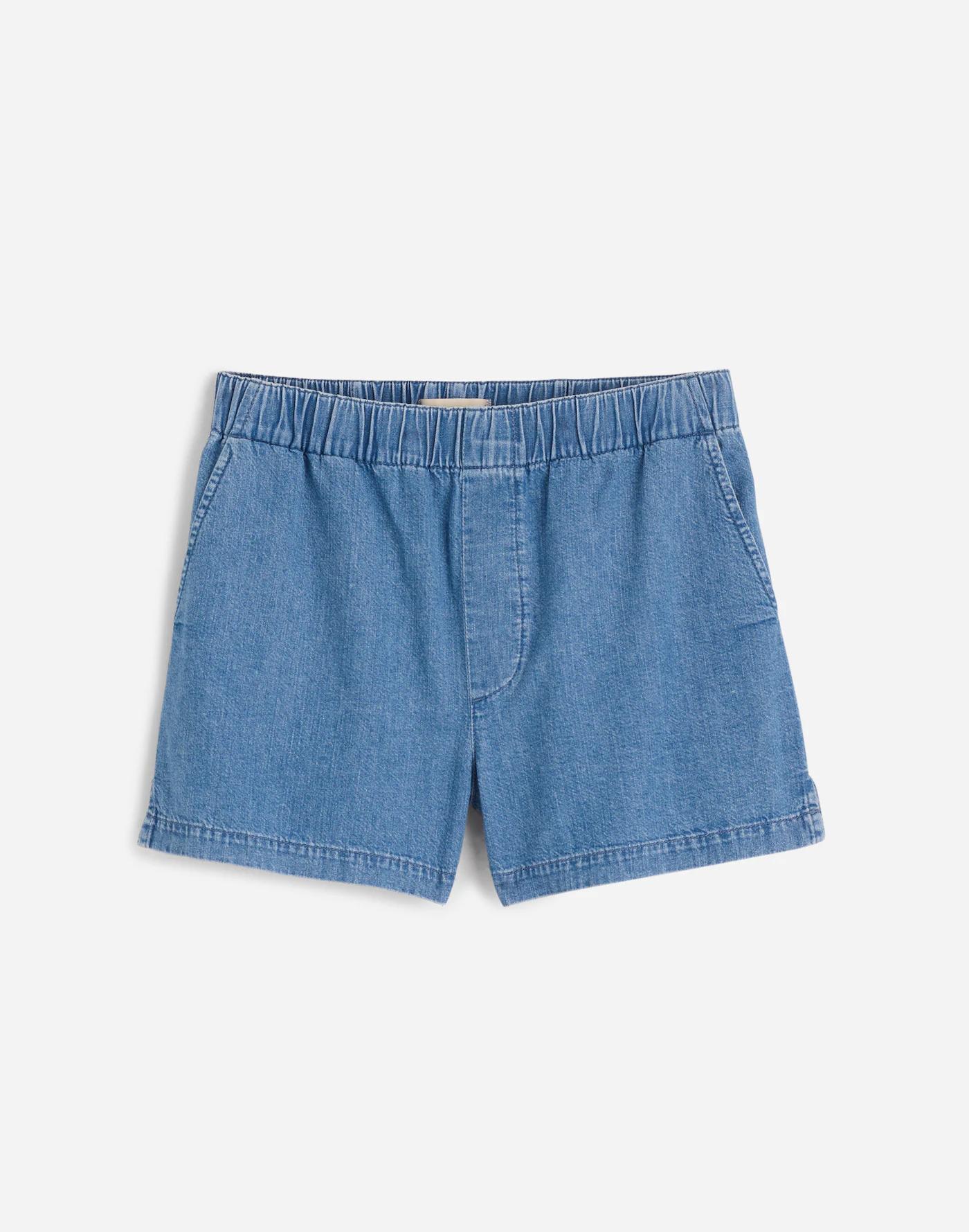 Denim Pull-On Shorts in Marnie Wash Product Image
