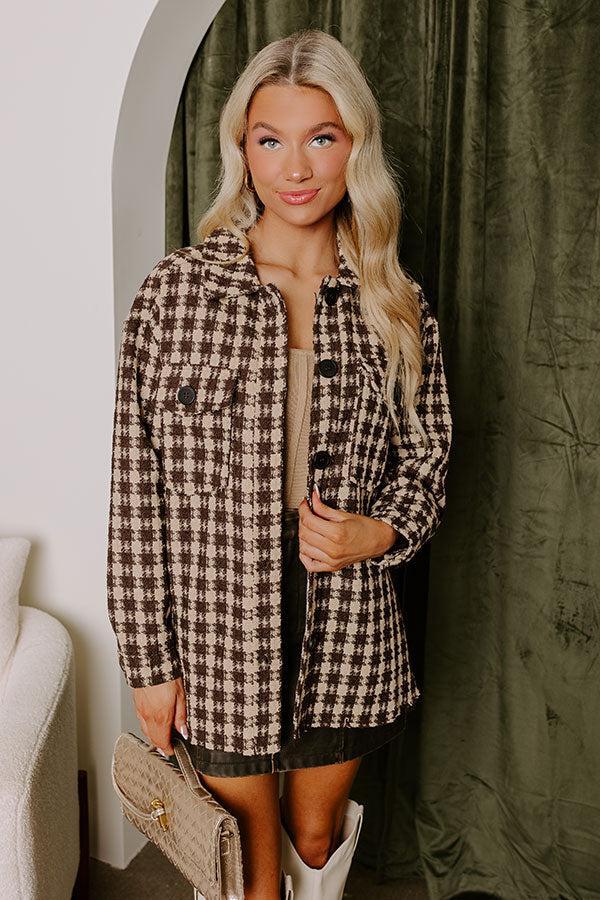 Caffeine Crush Checkered Jacket Product Image