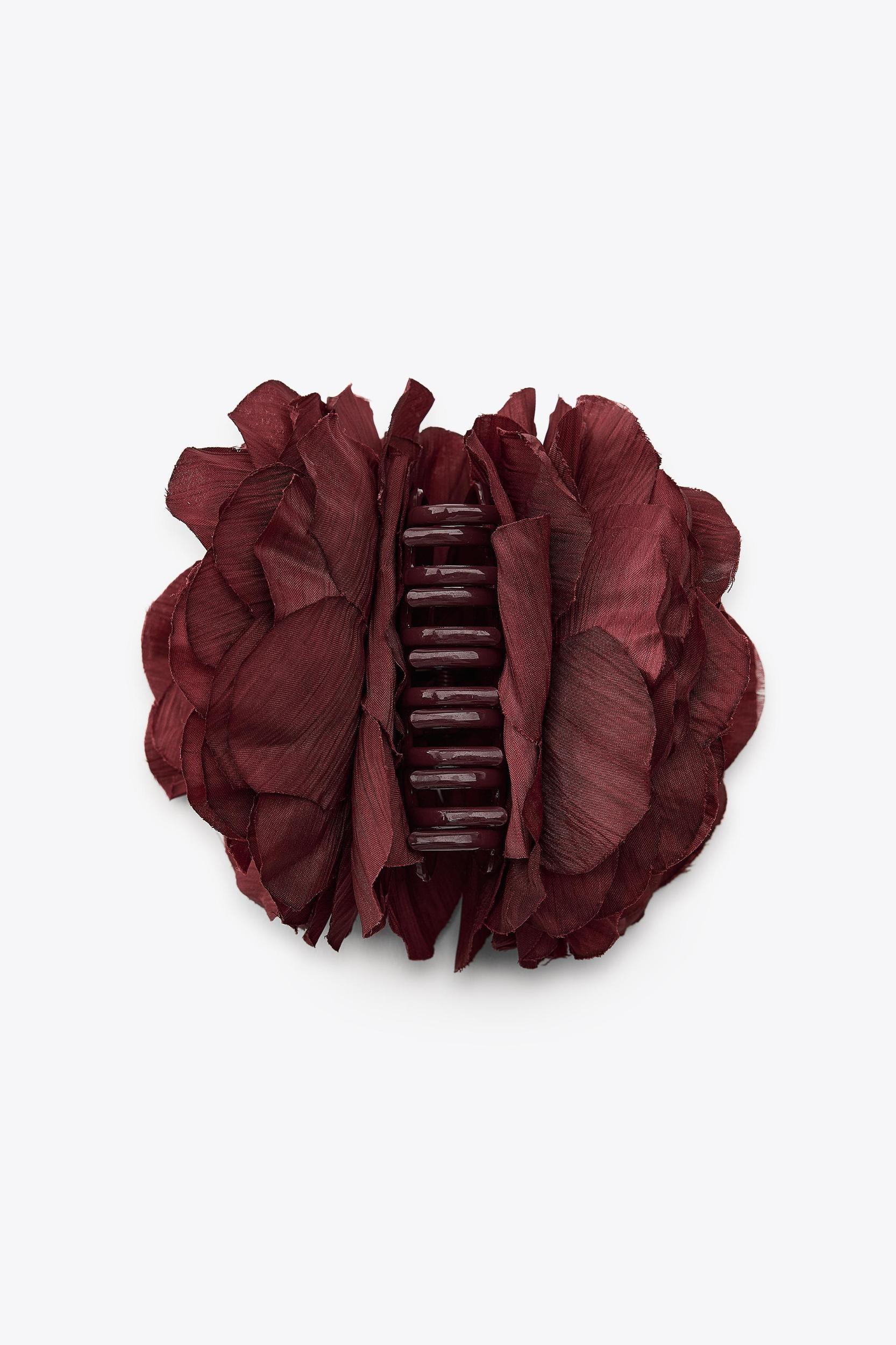 WOVEN FLORAL HAIR CLIP Product Image