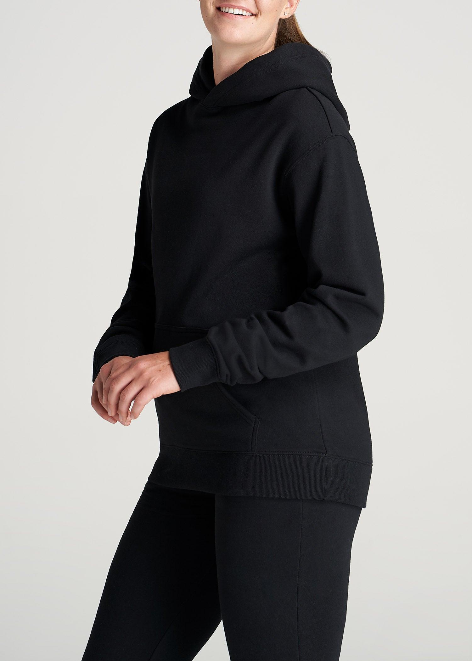 Wearever Fleece Relaxed Fit Women's Tall Hoodie in Black Product Image