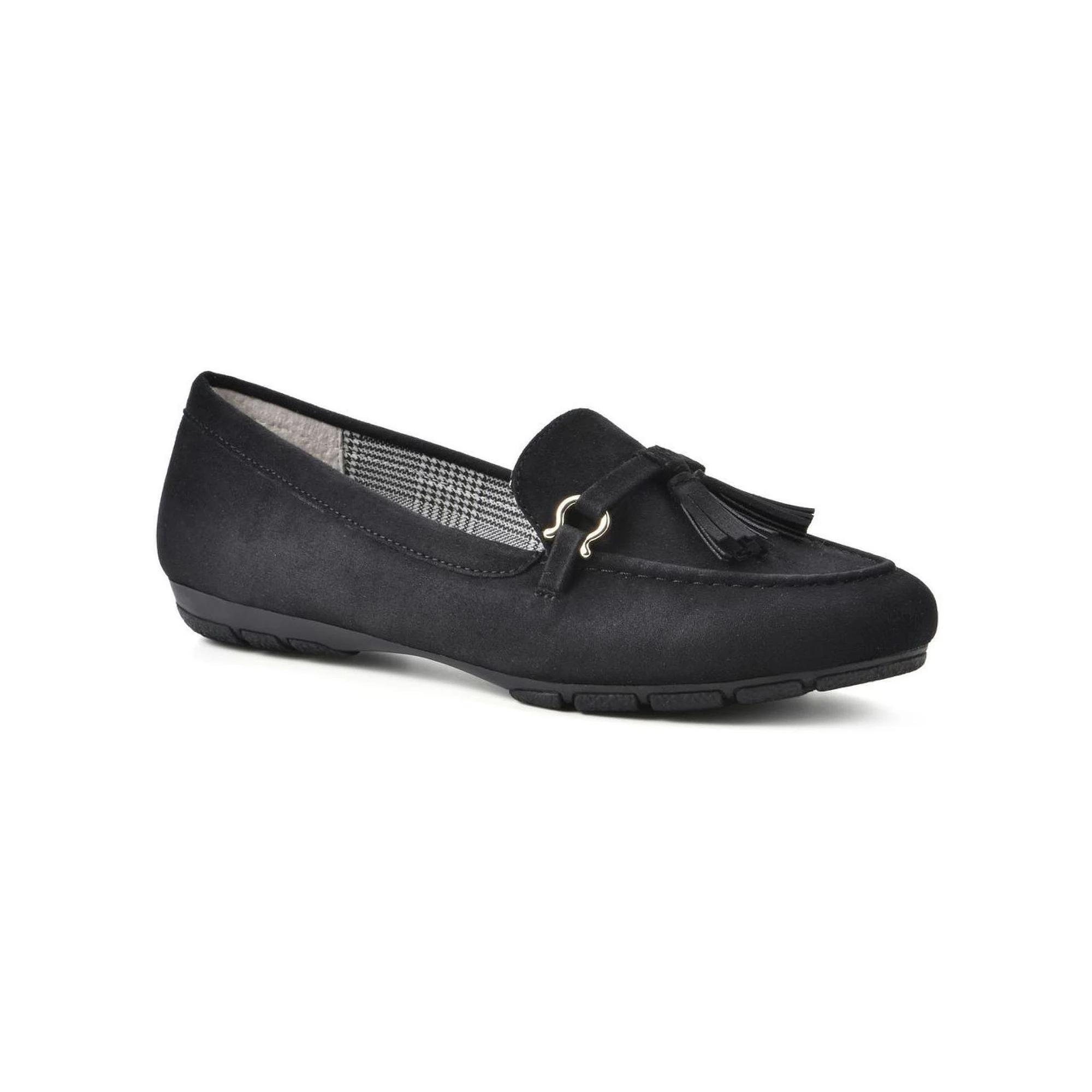 Cliffs By White Mountain Gush Women's Flats, Size: 8.5, Black Suedette Product Image