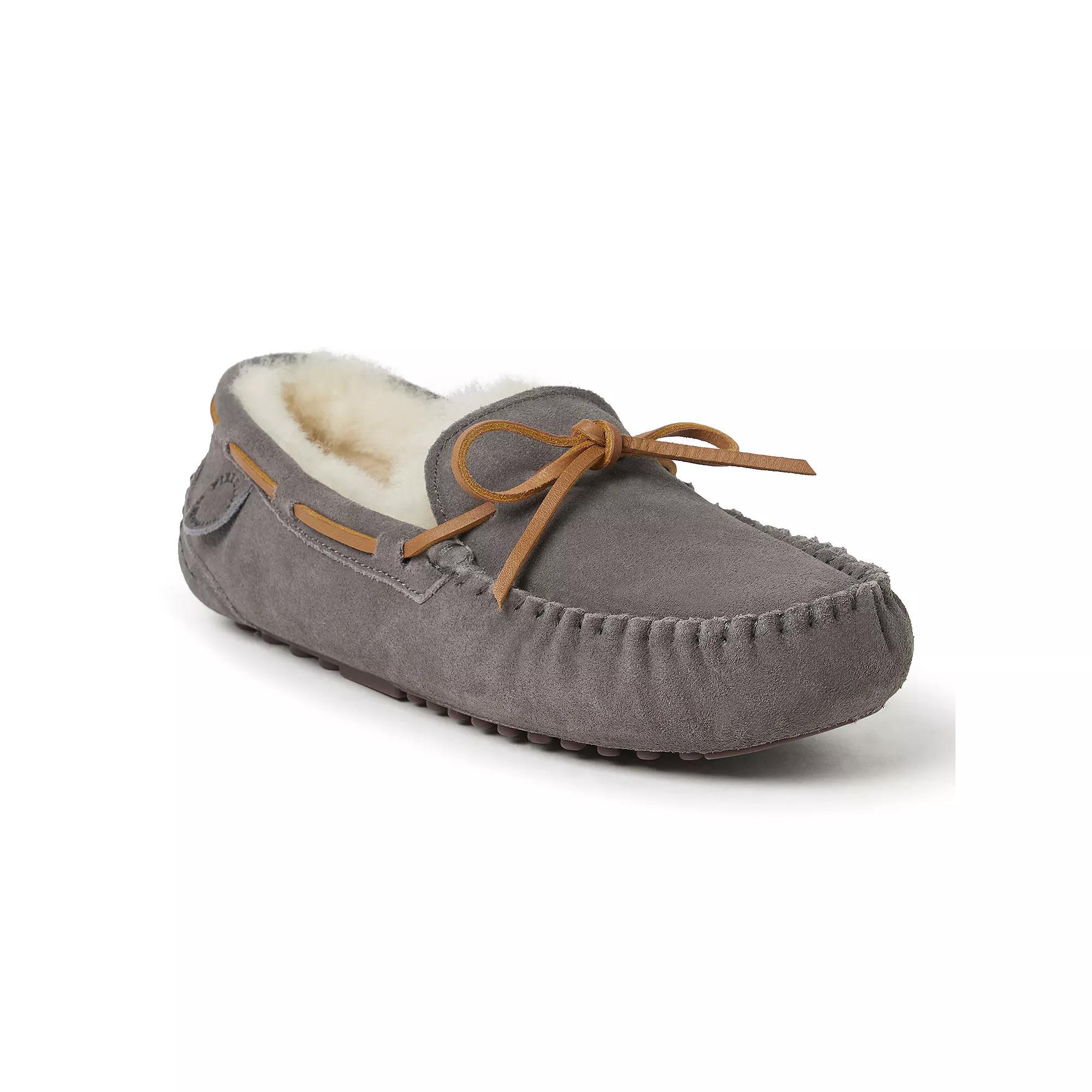 Fireside By Dearfoams Victor Shearling Mens Moccasin Slippers Product Image