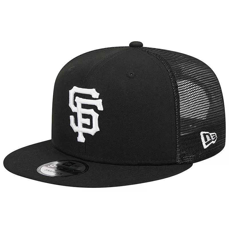 New Era Mens New Era Giants Evergreen Trucker Hat - Mens Black/White Product Image