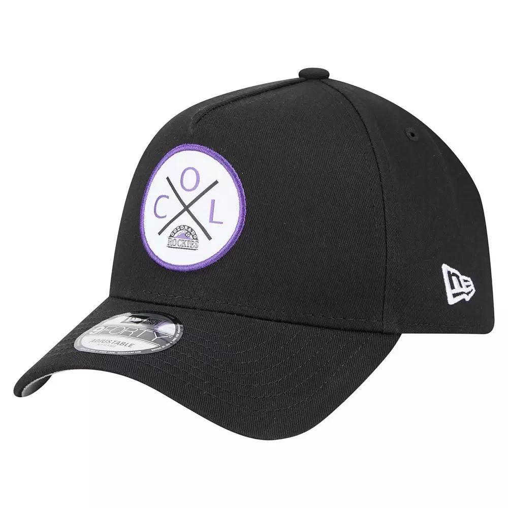 Mens New Era Colorado Rockies 9FORTY A-Frame Adjustable Hat Product Image