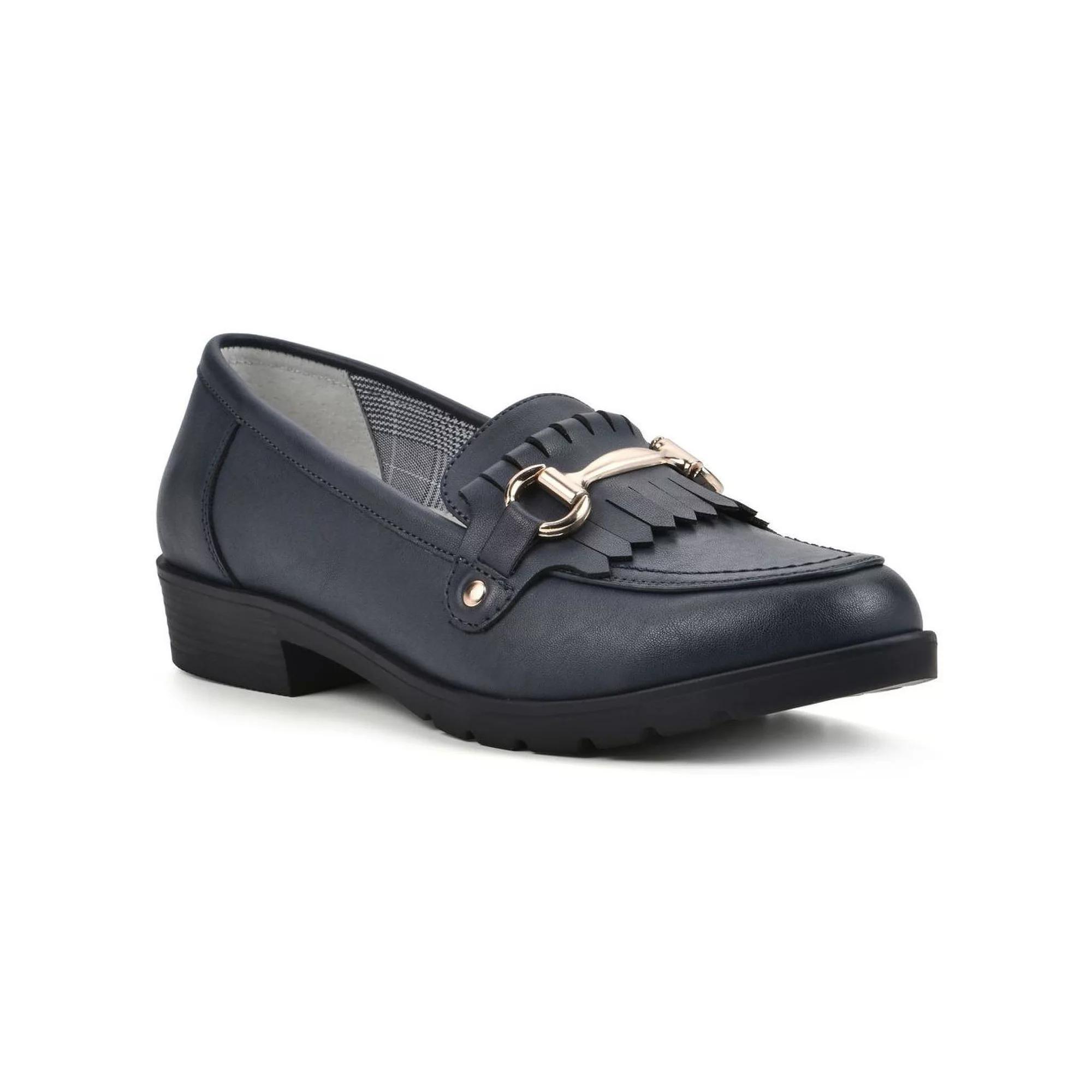 Women's Cliffs by White Mountain Galeena Women's Loafers, Size: 7.5, Black Smo Product Image