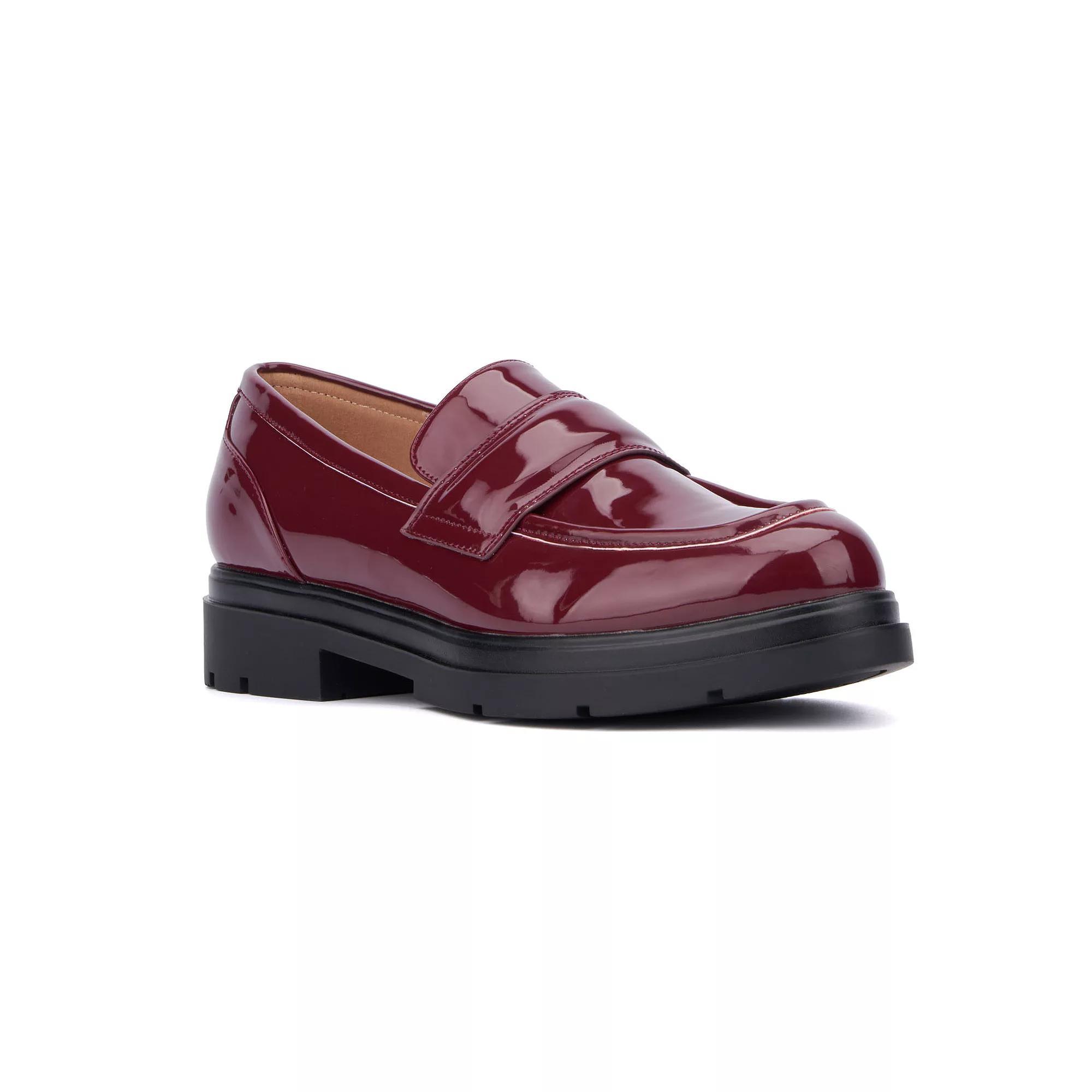 New York & Company Abbey Women's Loafers, Size: 7, Red Product Image