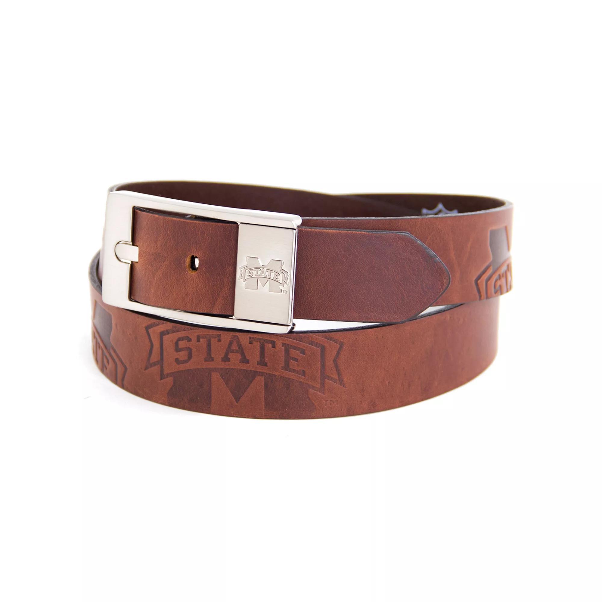 Men's Mississippi State Bulldogs Brandish Leather Belt, Size: 34, Mst Team Product Image