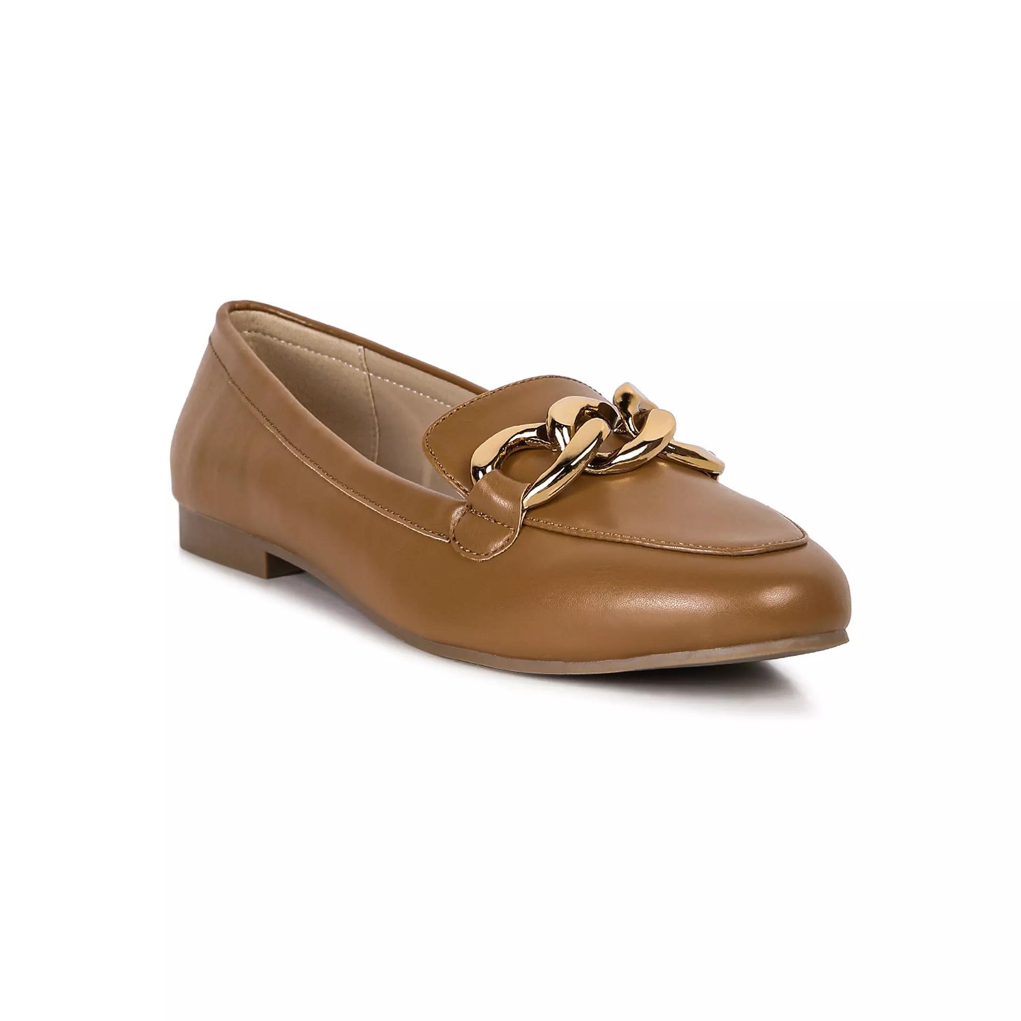 London Rag Women's Chunky Chain Loafers, Size: 6 Product Image