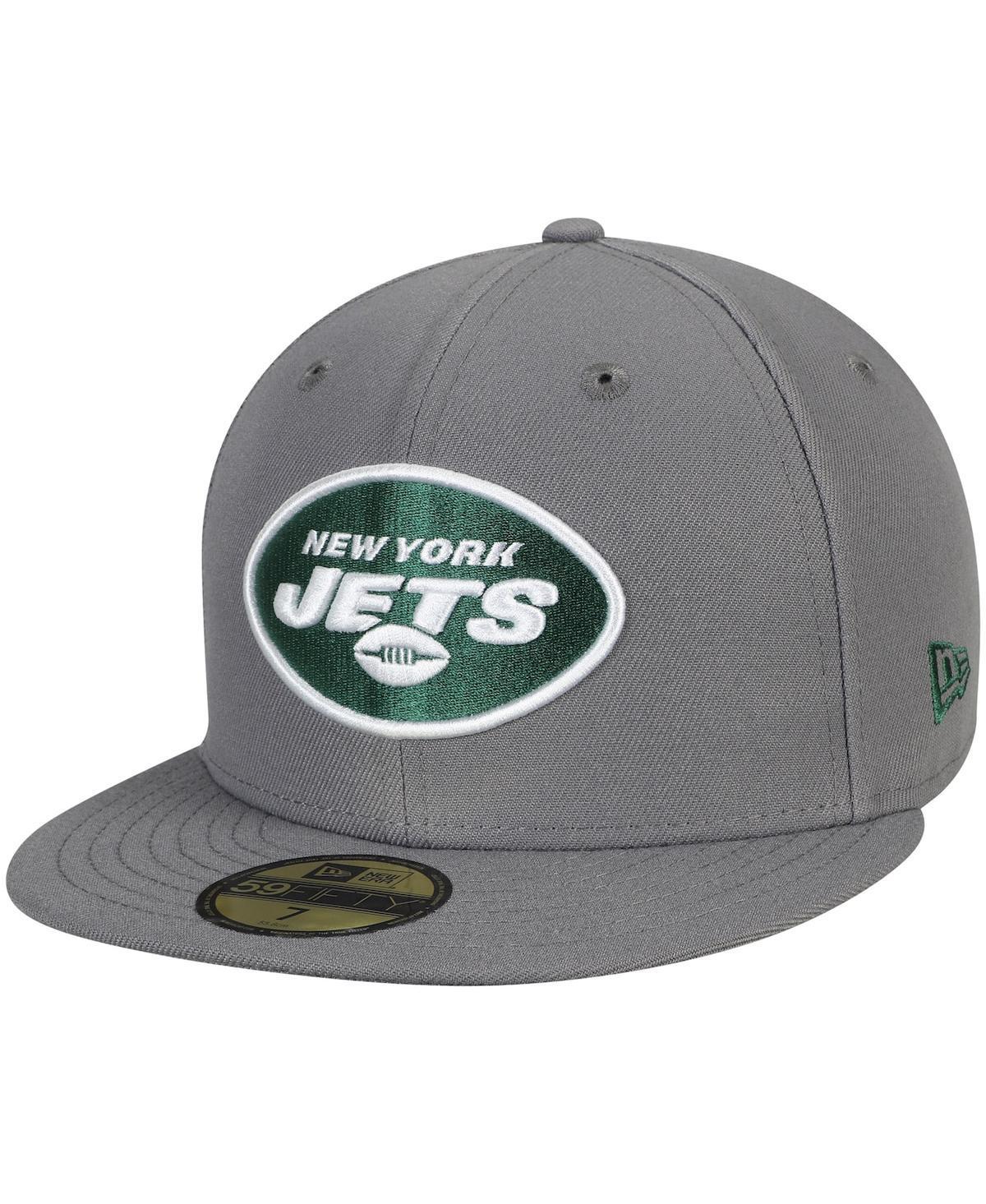 Men's New Era Graphite New York Jets Storm 59FIFTY Fitted Hat, Size: 7, Dark G Product Image