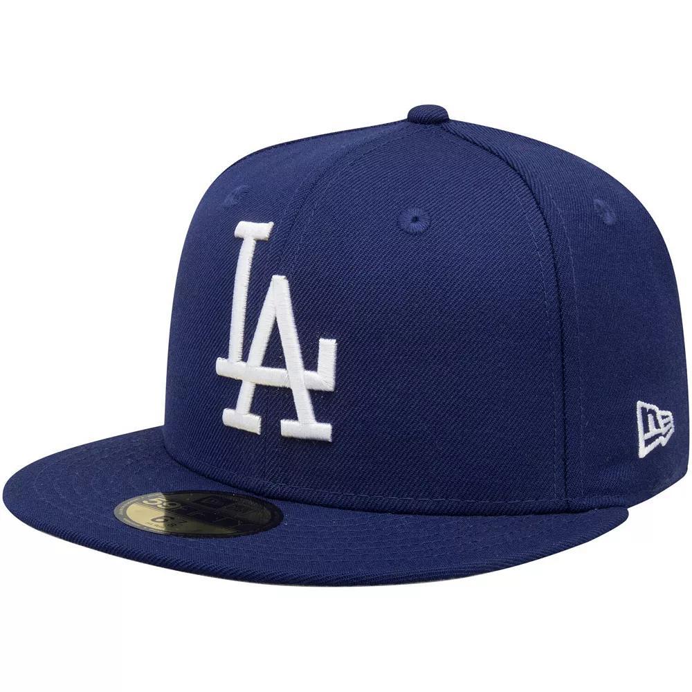 Men's New Era Navy Los Angeles Dodgers Cooperstown Collection Wool 59FIFTY Fitted Hat, Size: 7 7/8, Blue Product Image