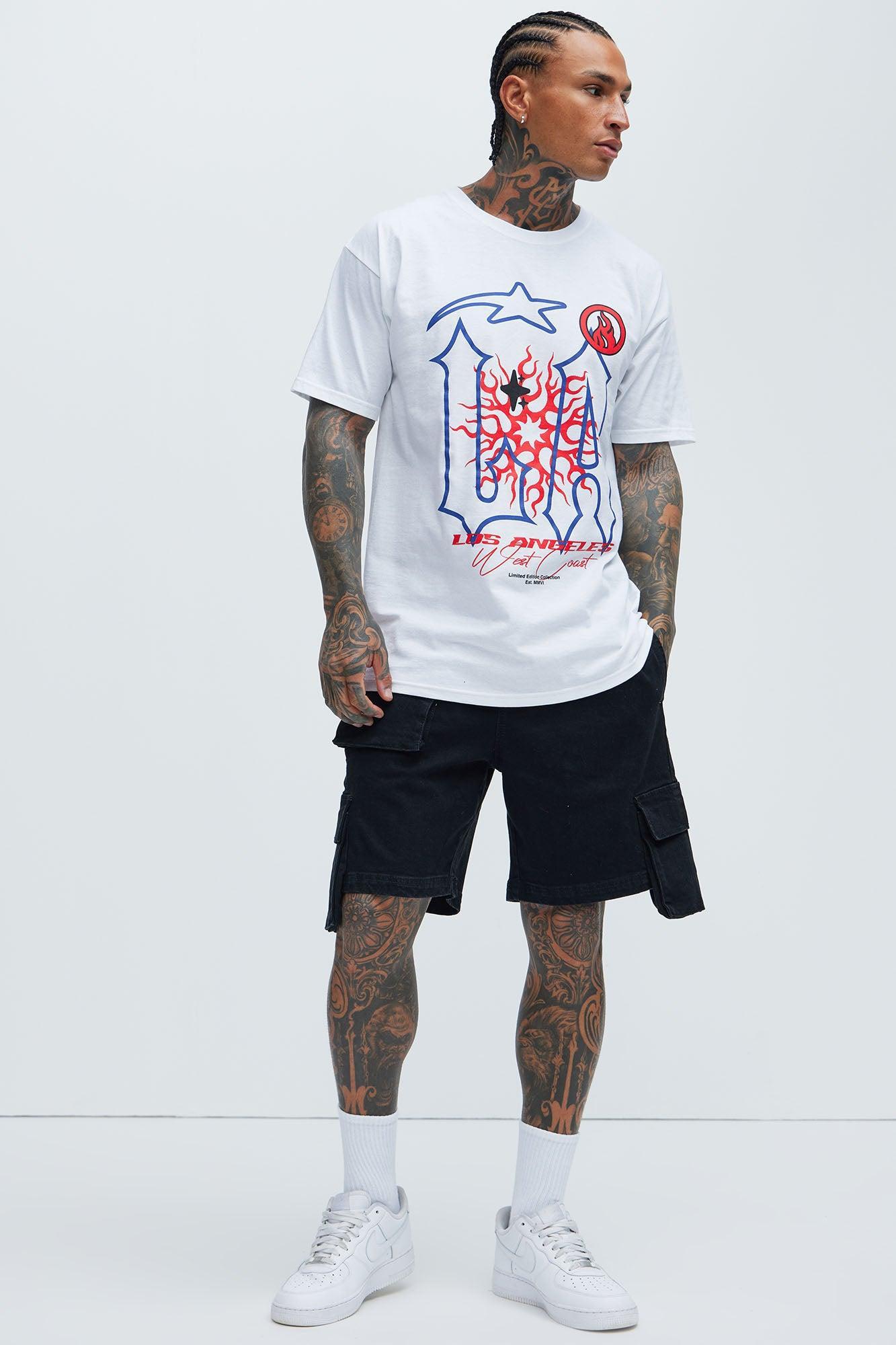 Kickin' It Cargo Denim Shorts - Black Product Image