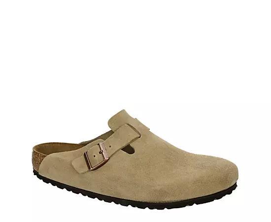 Birkenstock Mens Boston Suede Slide-On Soft Footbed Clogs Product Image