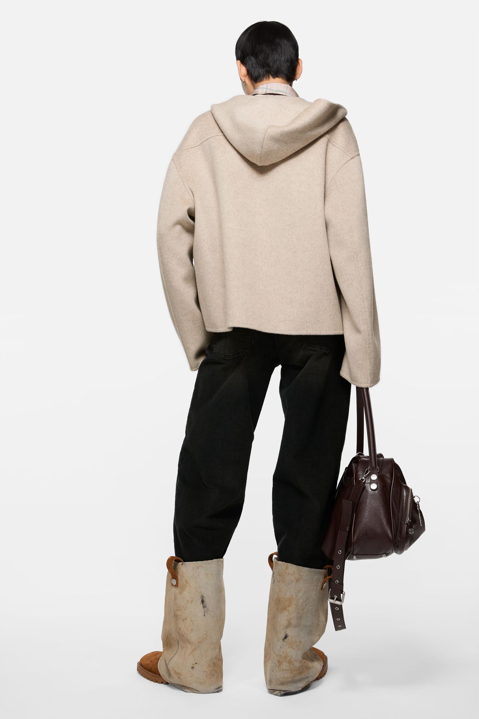Hooded cashmere jacket Product Image