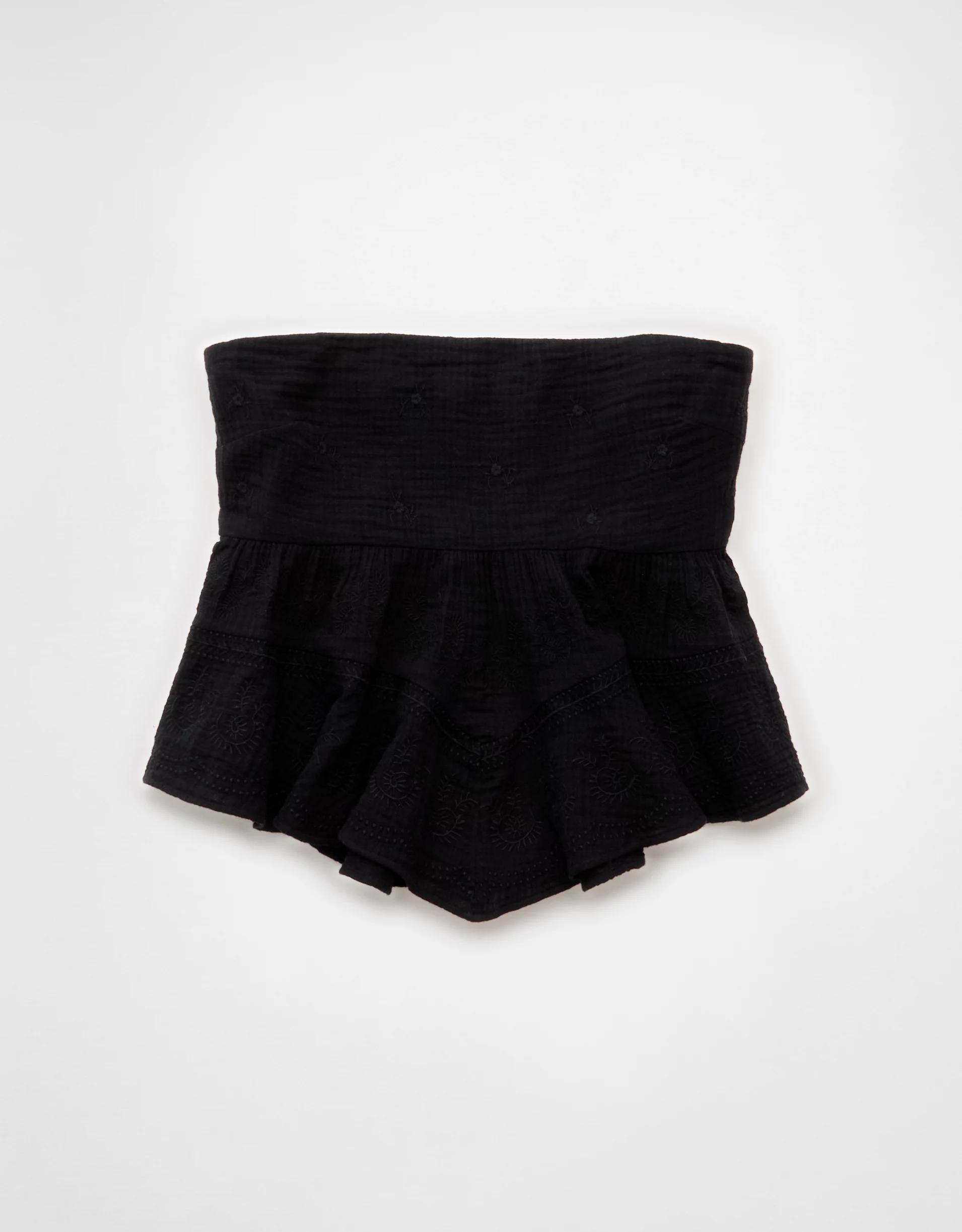 AE Embroidered Babydoll Tube Top Product Image