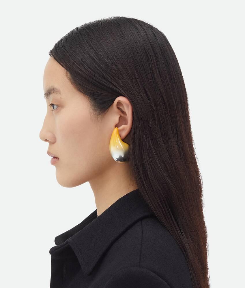 Women's Large Drop Earrings in Mango Product Image