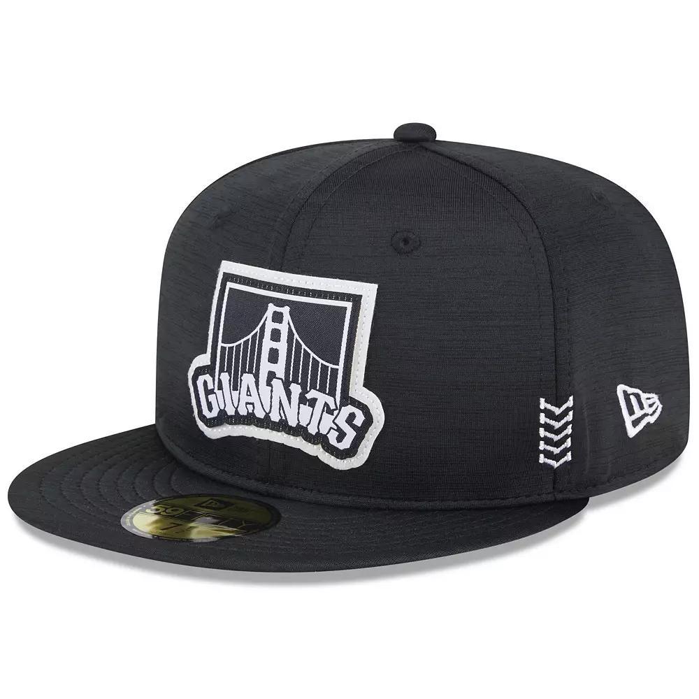 Men's New Era  Black San Francisco Giants 2024 Clubhouse 59FIFTY Fitted Hat, Size: 7 3/8 Product Image