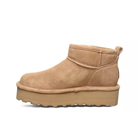 Bearpaw Retro Shorty Women's Suede Winter Boots, Size: 10, Iced Brown Solid Product Image