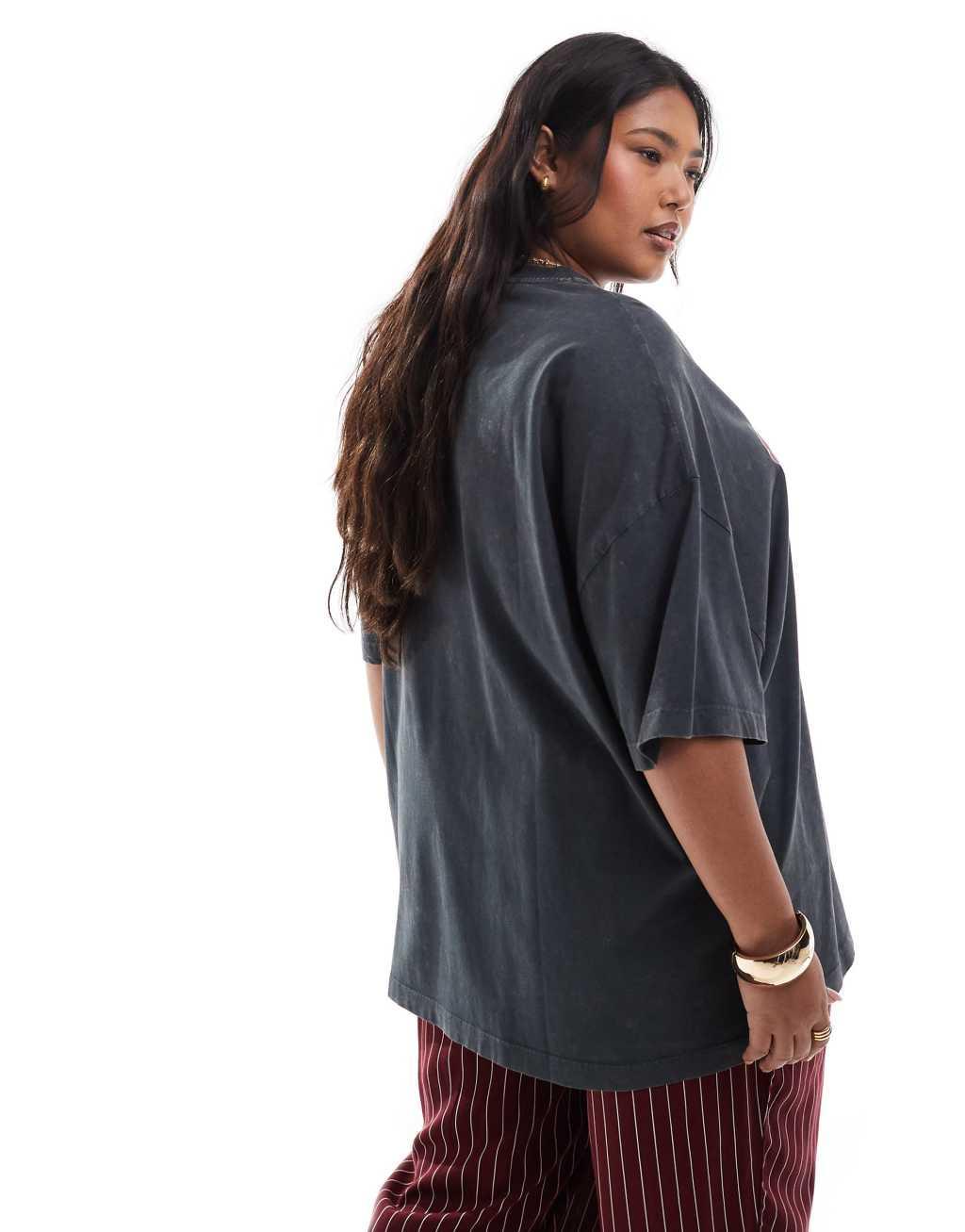 ASOS DESIGN Curve oversized t-shirt with Lisbon graphic Product Image