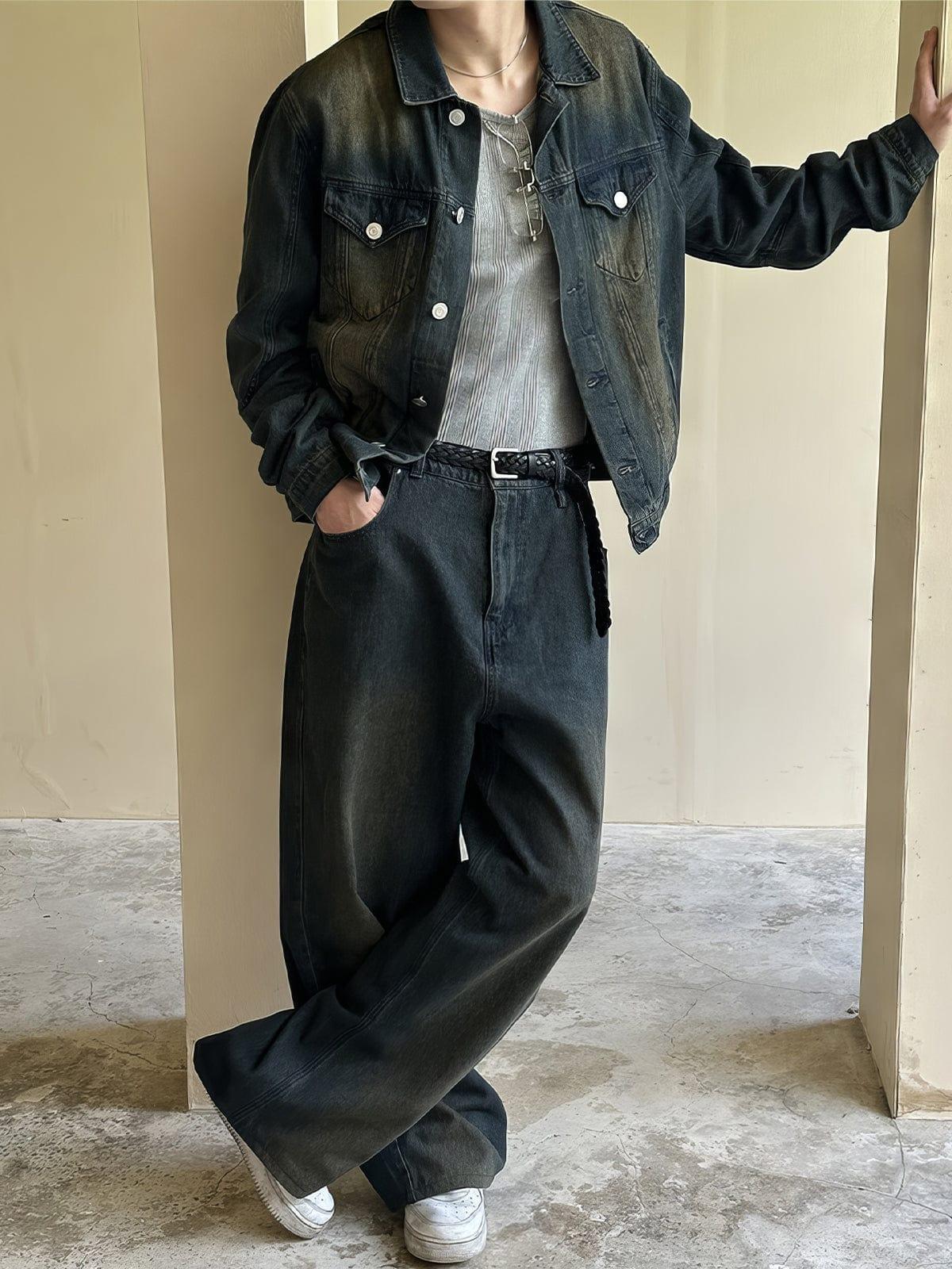 RT No. 12602 WASHED NAVY BLUE DENIM JK Product Image