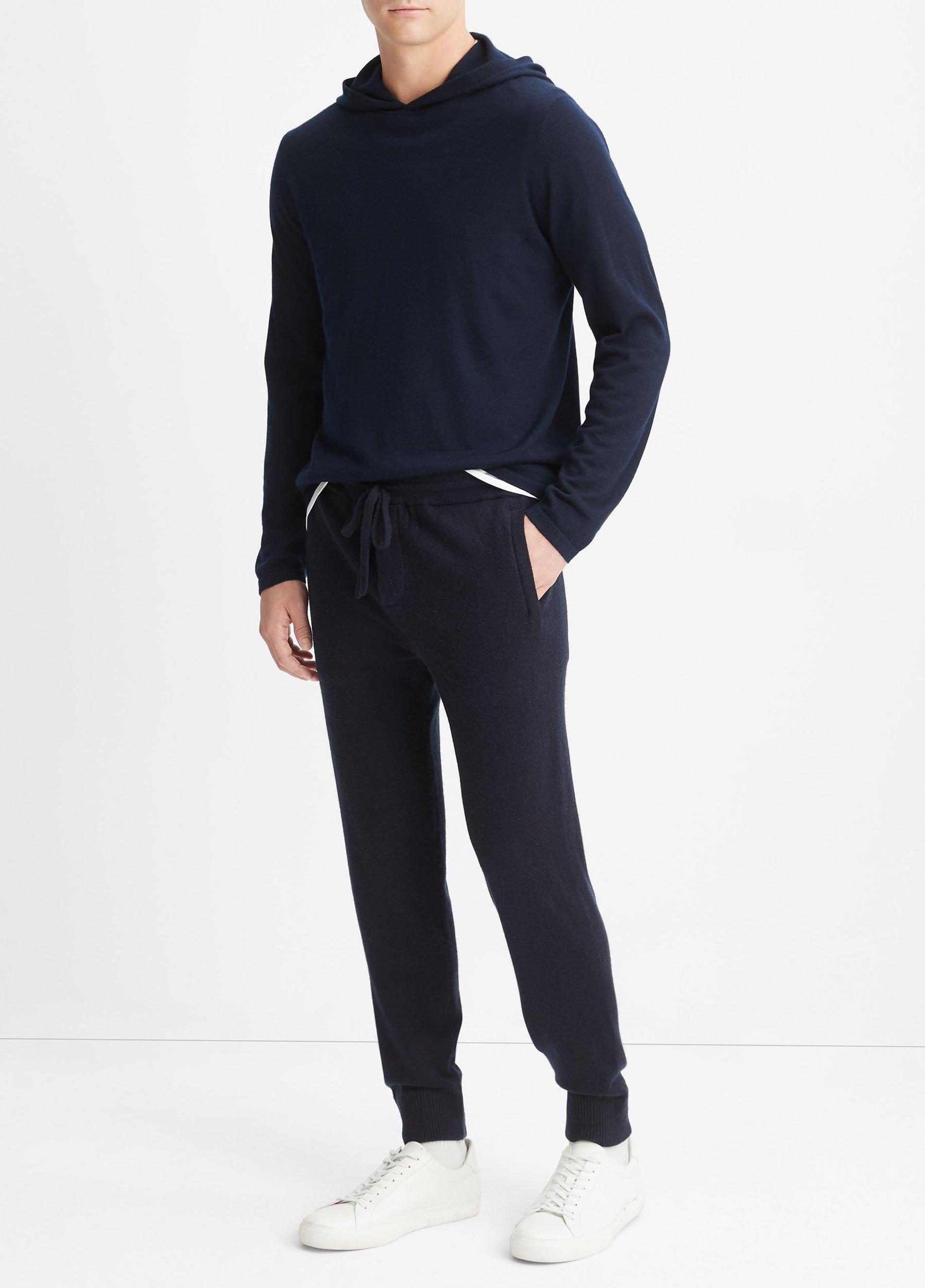Mens Wool Cashmere Jogger, Coastal Blue, Size L Vince Product Image