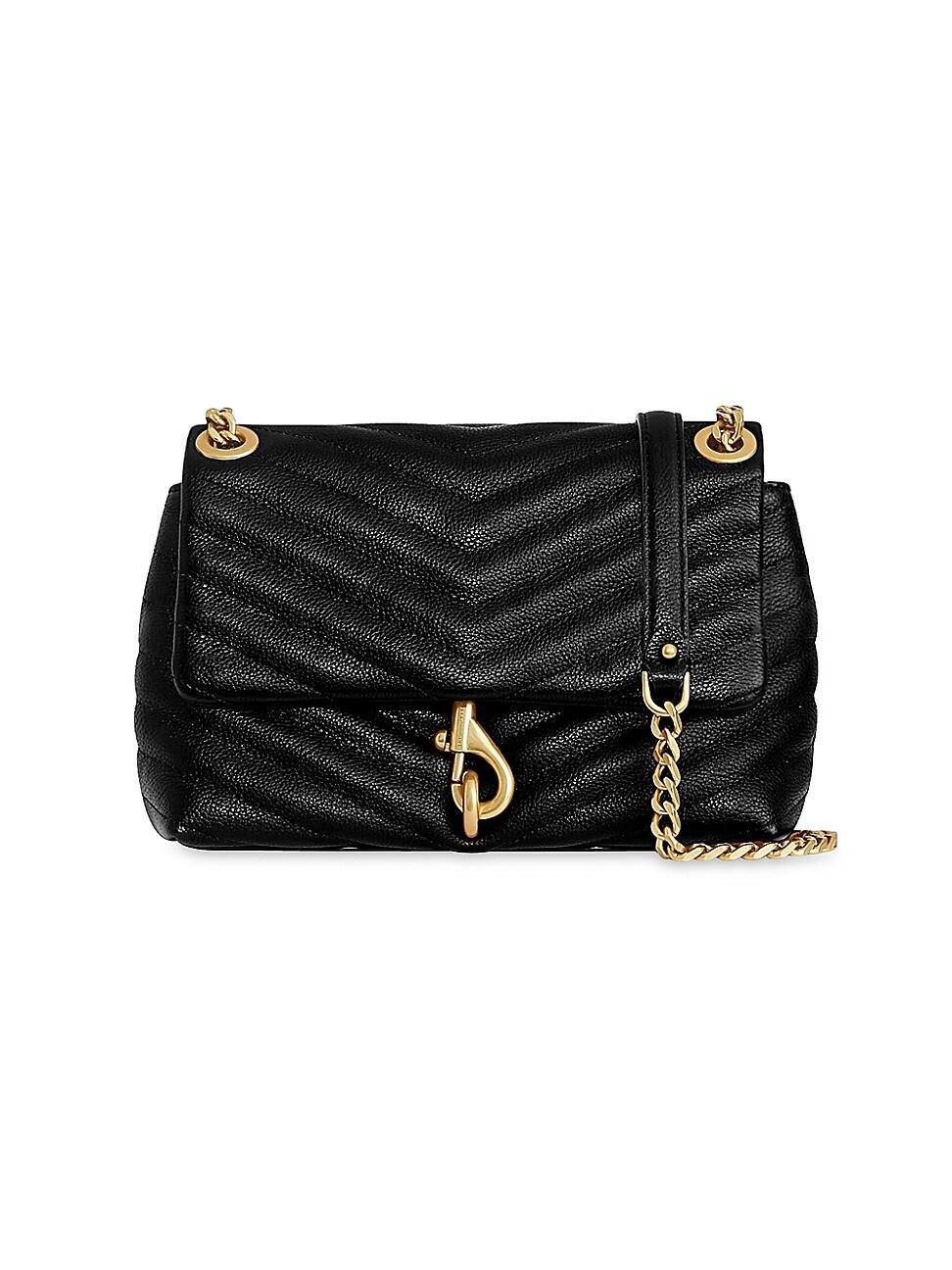 Womens Edie Quilted Leather Crossbody Bag Product Image