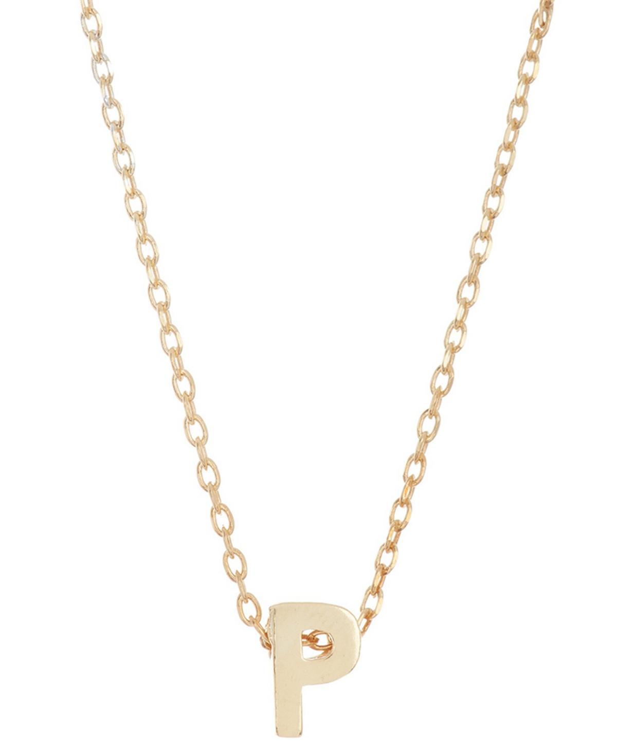 Adornia Mini Initial Pendant Necklace, Women's, Gold Tone H Product Image