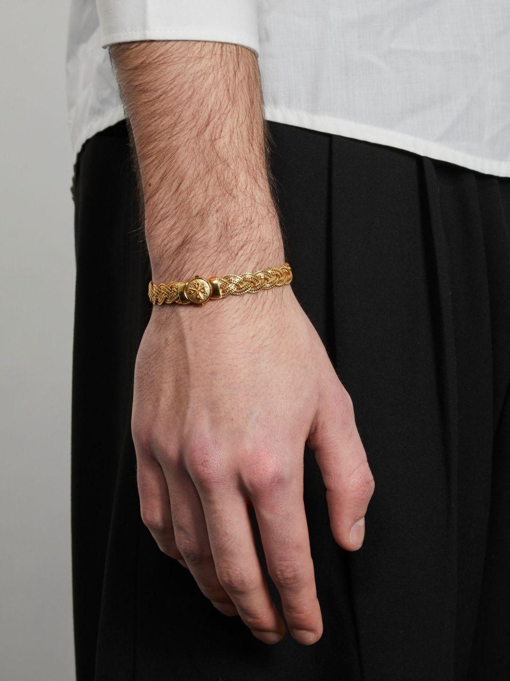 diamond-cut flat braided bracelet Product Image